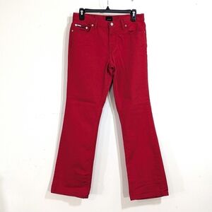 Tommy Hilfiger Red Bootcut Jeans - Size 9 Juniors Womens - Boot Cut Flare Pants